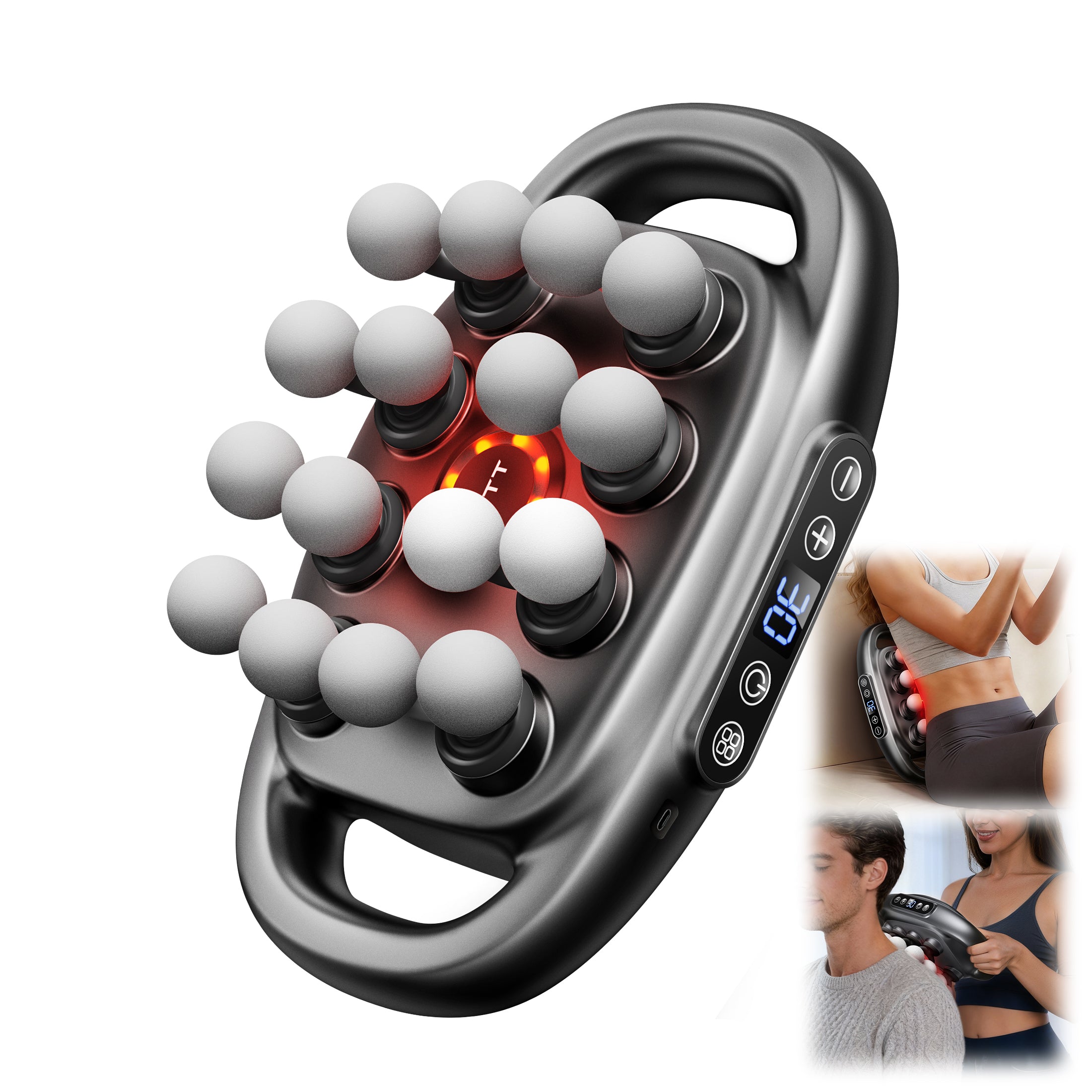 VTT 16 Head Massage Gun Pro, Deep Tissue Percussion Massager for Full Body Muscle Pain Relief, Workout Recovery